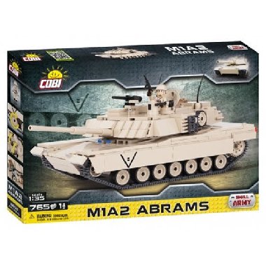 Stavebnice COBI 2608 Small Army Tank M1A2 Abrams 135/765 kostek+1 figurka - neuveden