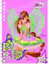 Winx Club Flora - zpisnk A6 s kroukovou vazbou - neuveden