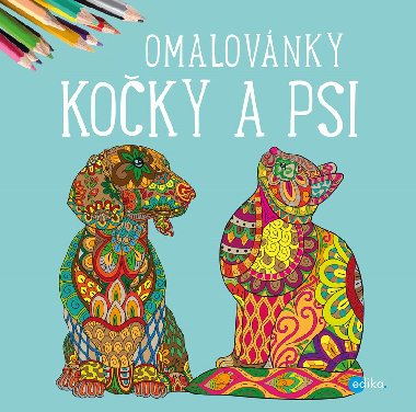 Kočky a psi - omalovánky - Edika