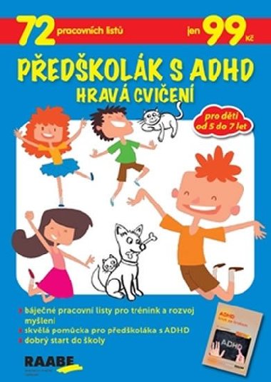 Předškolák s ADHD Hravá cvičení - Raabe