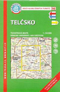 Telčsko - mapa KČT 1:50 000 číslo 98 - Klub Českých Turistů
