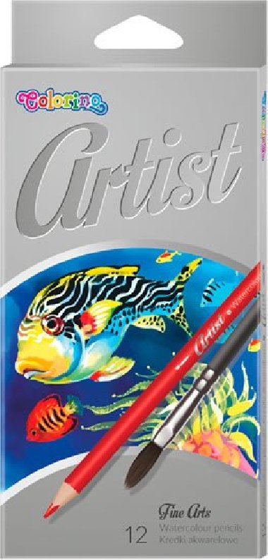 Artist - akvarelov pastelky, 12 barev + ttec - neuveden
