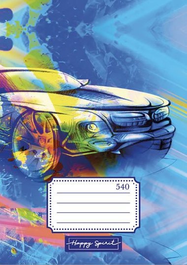 Školní sešit 540 Auto - Happy Spirit