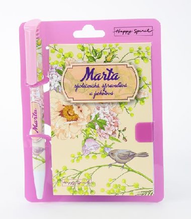 Magnetick bloek s propiskou MARTA - Happy Spirit