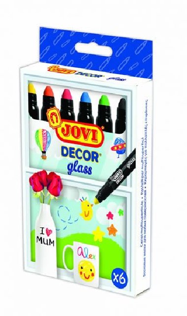 JOVI DECOR GLASS fixy 6 ks - neuveden