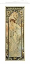 Blahopřání Alfons Mucha - Evening Contemplation - Alfons Mucha
