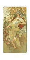 Pohled Alfons Mucha - Autumn, dlouh - neuveden