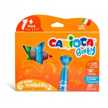 CARIOCA dtsk fixy Baby Teddy 6 ks - neuveden