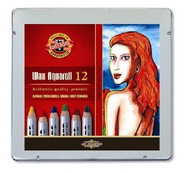 Koh-i-noor souprava akvarelovch tuek wax  12 ks - neuveden