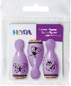 3 ks Raztka devn kuelky 1,6x3,5 motlci - Heyda
