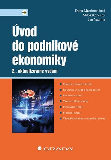 vod do podnikov ekonomiky - Dana Martinoviov; Milo Konen; Jan Vavina