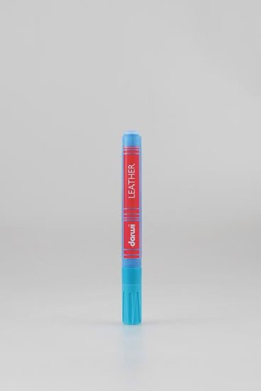 DARWI LEATHER fixy na kůži a koženku - Světle modrá 6 ml - neuveden