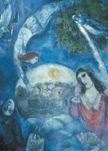Puzzle: Autour dElle 1945 detail: Marc Chagall (1500 dlk) - neuveden