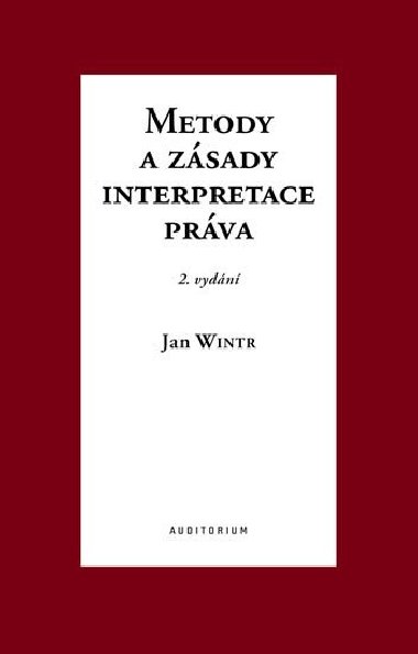 Metody a zsady interpretace prva - Wintr Jan