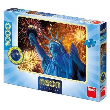 Puzzle Zc Socha Svobody neon - 