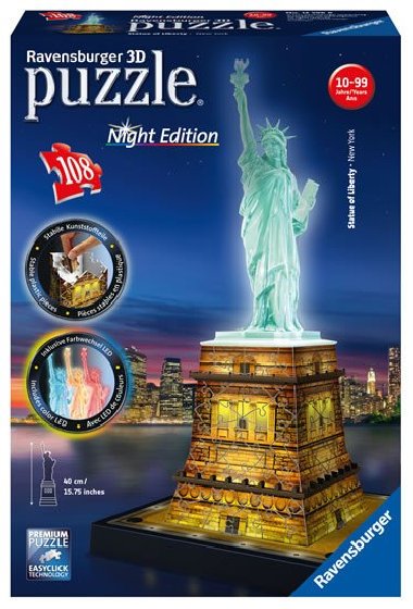 Puzzle non edice 3D - Socha Svobody 108 dlk - neuveden