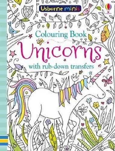 Colouring Book Unicorns with Rub-Down Transfers - Smith Sam