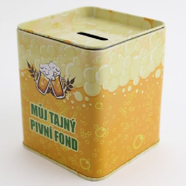 Pokladnička Můj tajný pivní fond - plechová - Happy Spirit