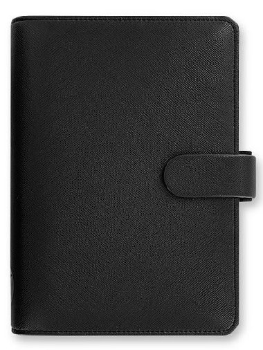 FILOFAX Saffiano ern osobn - neuveden