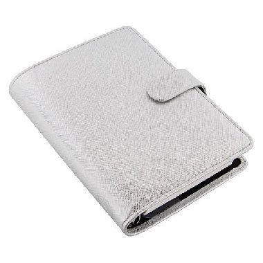 FILOFAX Saffiano Metallic Silver osobn - neuveden
