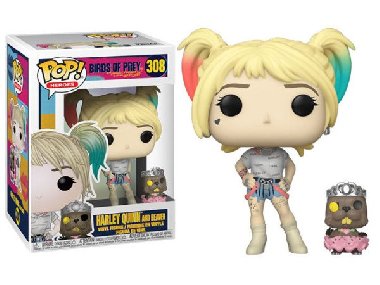 Funko POP Heroes: Birds of Prey - Harley Quinn w/Beaver - neuveden