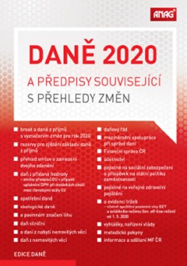 Dan 2020 a pedpisy souvisejc s pehledy zmn - Anag