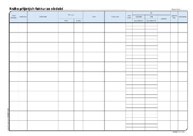 Kniha pijatch faktur, A4, 32 list - neuveden