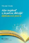 Ako napsa a spene obhji diplomov prcu - Vladimr Gonda