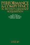 Performance and Competence in Second Language Acquisition - Brown Gillian