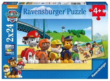 Puzzle Tlapková Patrola: Stateční psi 2x24 dílků - neuveden