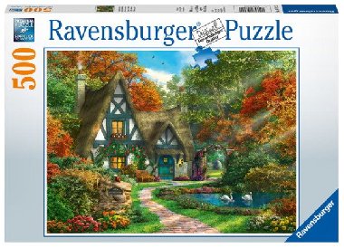 Puzzle Chalupa na podzim 500 dlk - neuveden