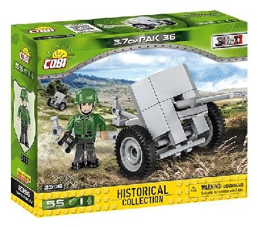 Stavebnice COBI - II WW Pak 36, 55 k, 1 f - neuveden