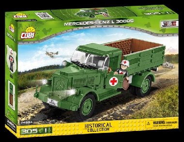Stavebnice COBI - II WW Mercedes-Benz L 3000S, 305 k, 1 f - neuveden