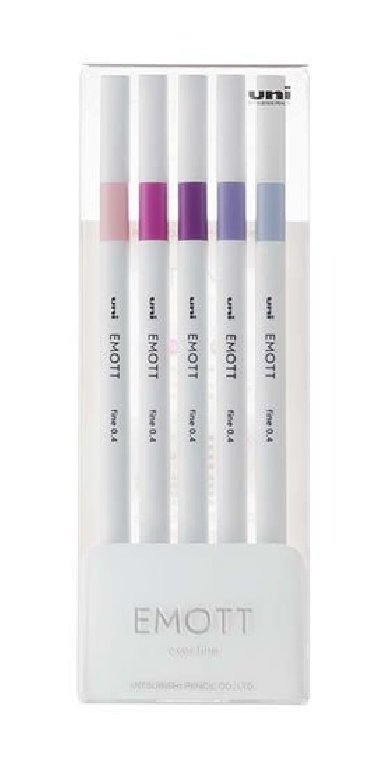 EMOTT fine liner sada FORAL 5 ks - neuveden