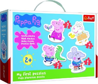 Baby puzzle Prastko Peppa 4v1 (3,4,5,6 dlk) - neuveden