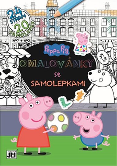 Peppa - Omalovnky se samolepkami A4+ - Jiri Models