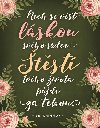 Magnet na lednici - Nech se vést láskou svého srdce. Štěstí tvého života půjde za tebou - Sri Chinmoy