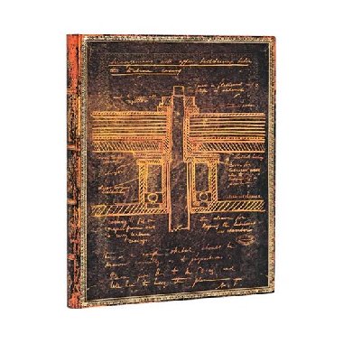 Zpisnk Paperblanks - Tesla, Sketch of a Turbine, flexi, Ultra / linkovan - neuveden