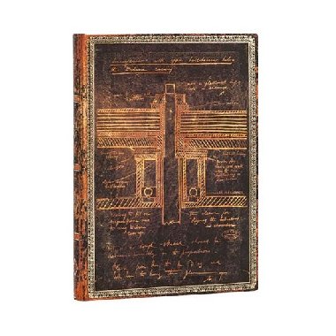 Zpisnk Paperblanks - Tesla, Sketch of a Turbine, flexi, Midi / linkovan - neuveden