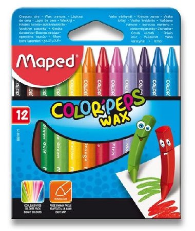 Maped - Voskov pastelky Wax 12 ks - neuveden