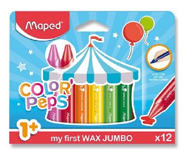 Maped - Voskov pastelky Wax Early Age Jumbo 12 ks - neuveden