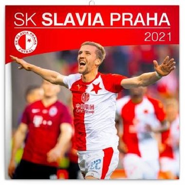 Kalendář 2021 poznámkový: SK Slavia Praha, 30 x 30 cm - Presco