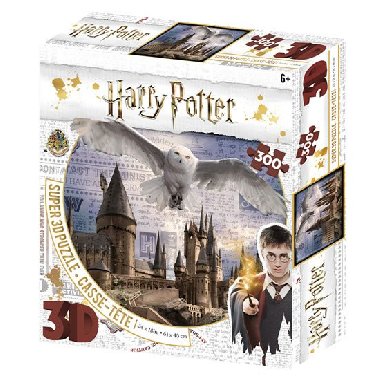 Harry Potter 3D puzzle - Bradavice a Hedvika 300 dlk - neuveden