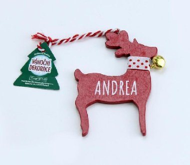Vnon dekorace erven sob ANDREA - Happy Spirit
