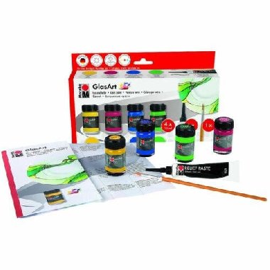 Marabu na sklo Glas Art sada 4 x 15 ml - neuveden