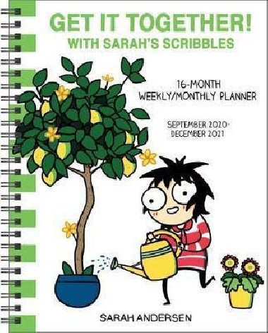 Sarahs Scribbles 16-Month 2020-2021 Weekly/Monthly Planner Calendar : Get It Together! - Andersen Sarah