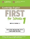 Cambridge English First for Schools 1 Students Book without Answers : Authentic Examination Papers from Cambridge ESOL - kolektiv autor