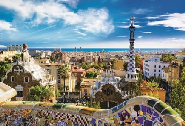 Puzzle: Park Gell, Barcelona 1500 dlk - neuveden