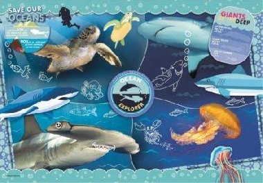 Clementoni Puzzle National Geographic Przkum ocenu / 104 dlk - neuveden