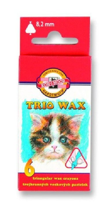 Koh-i-noor voskovky TRIO WAX 8271, 8,2mm / 6ks - neuveden